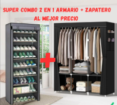 COMBO ARMARIO 3CUER+ ZAPATERO 10 NIV